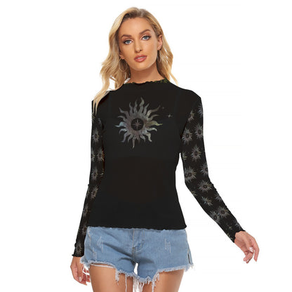 Here Comes the Sun Mesh Top Black