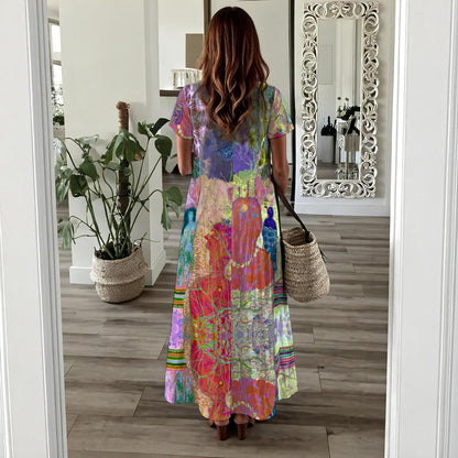 Eyes To See Scoop-neck Long Summer Dress