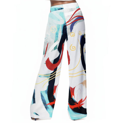 Independence Flow Pants - Women's Casual Wide-Leg Pants|100% Rayon