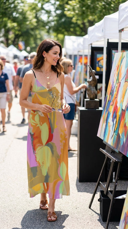 Summer Orchid Cami Sundress