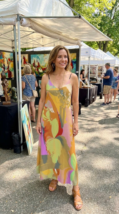 Summer Orchid Cami Sundress