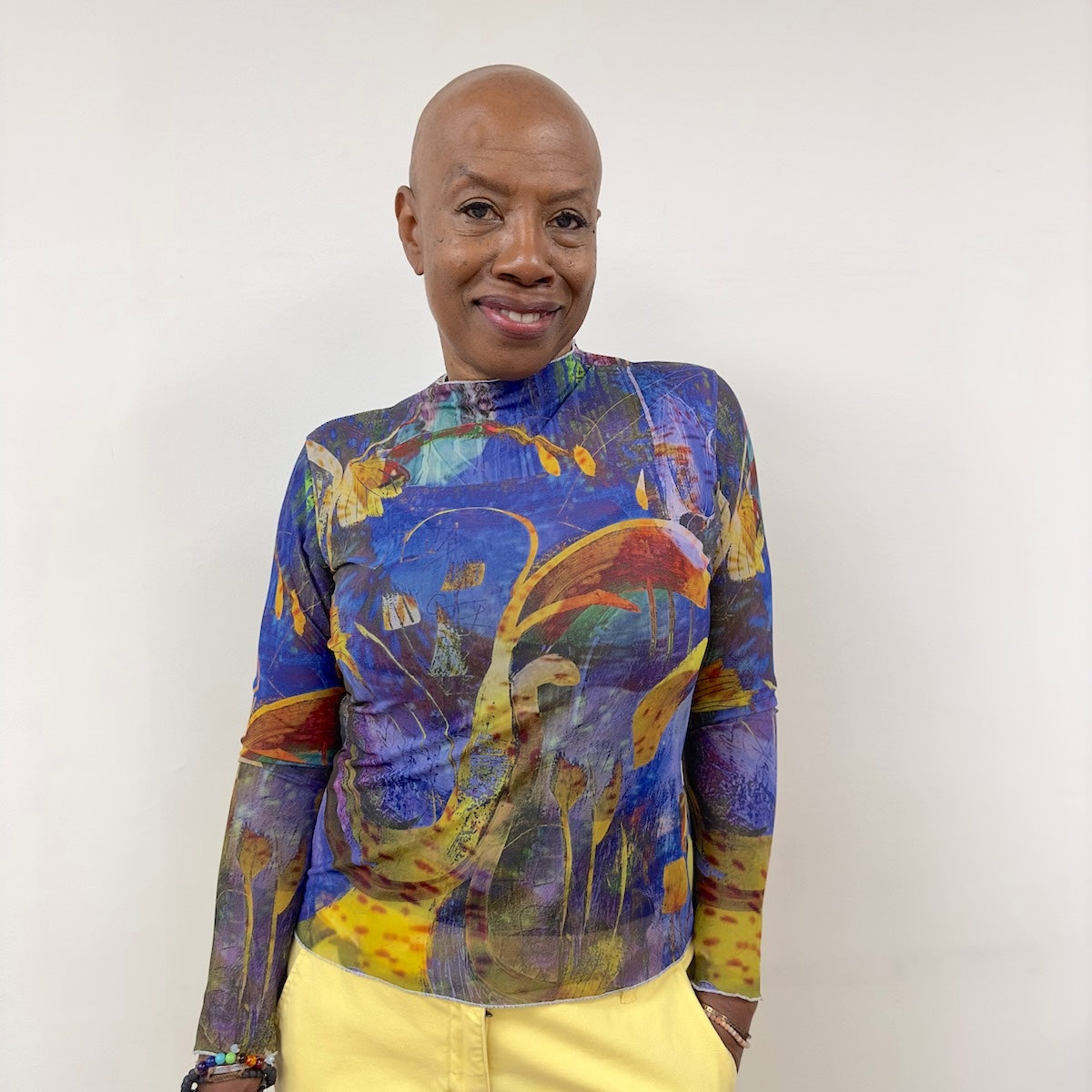 Amira's Garden Mesh Top