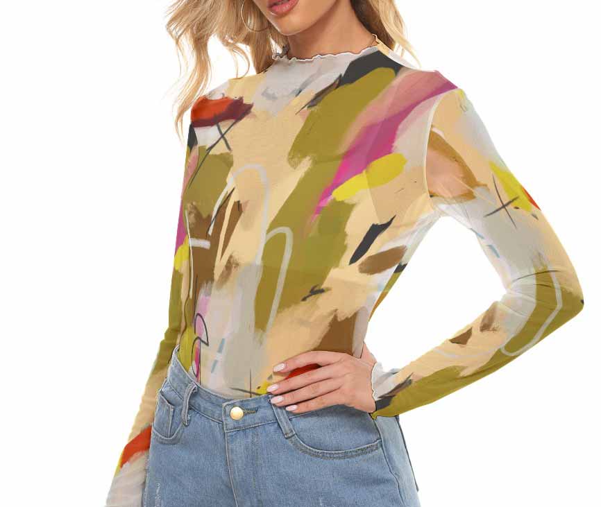 Cecily Mesh Top