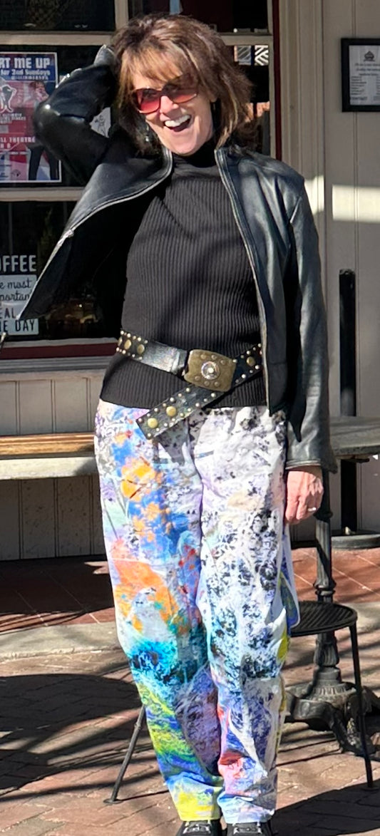 Psychedelic Woods Cotton Canvas Pants