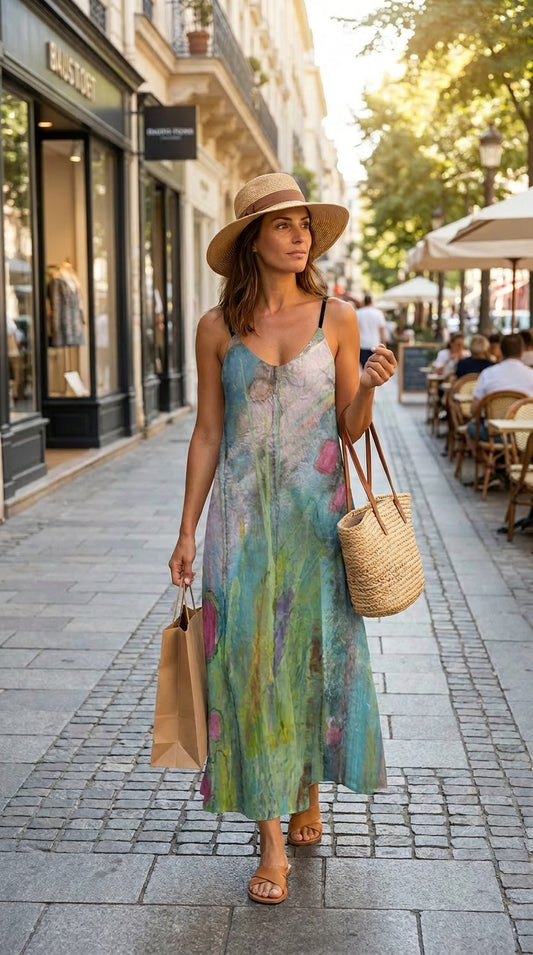 Monet's Garden Maxi Sundress