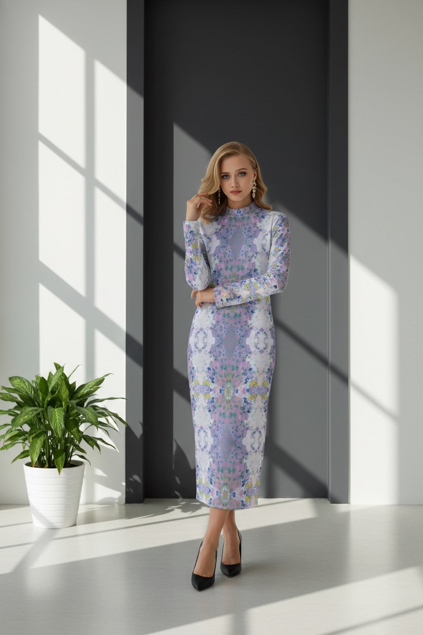 Lilly Mock Turtleneck Dress