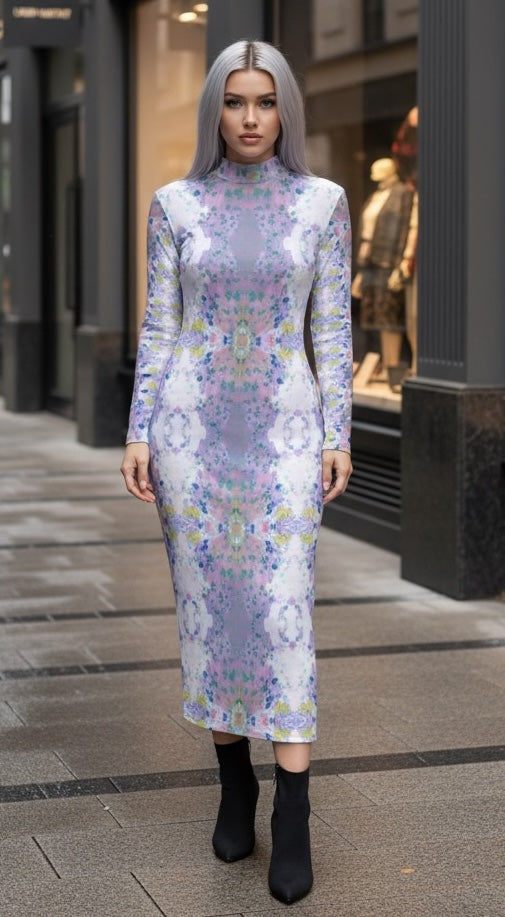 Lilly Mock Turtleneck Dress