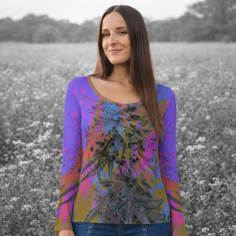 Mary Jane Mythos Top - Casual Boho Long Sleeve Women's Top