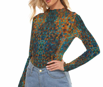 Namiri Long Sleeve Mesh Top