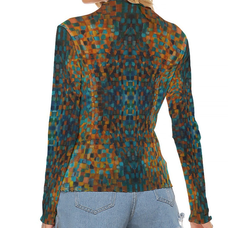 Namiri Long Sleeve Mesh Top
