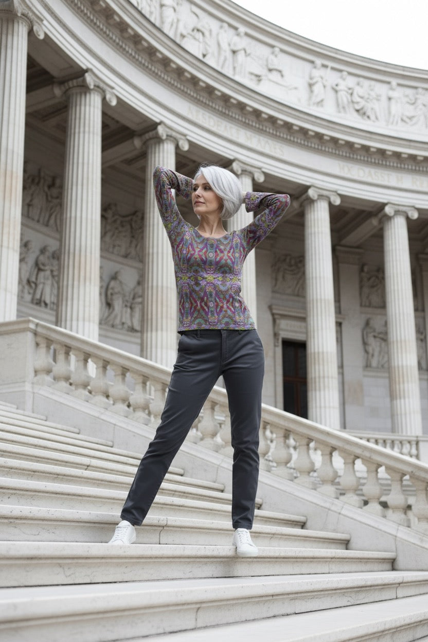 Shira Mythos Top - Casual Boho Long Sleeve Women's Top