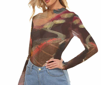 Autumn Women's Mesh Top