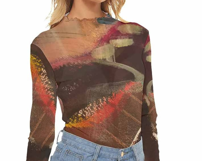 Autumn Women's Mesh Top