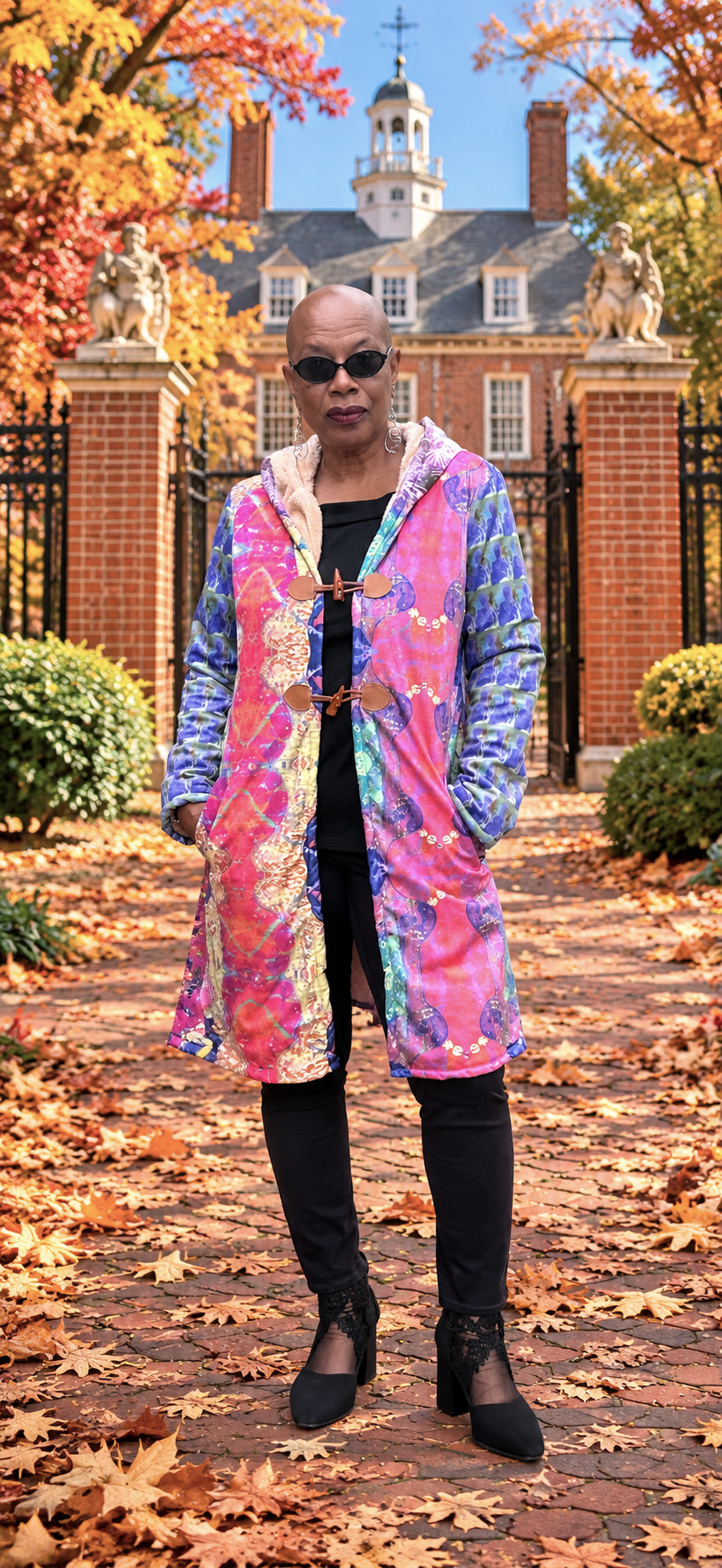 Eyes to See Fleece Coat (Red)
