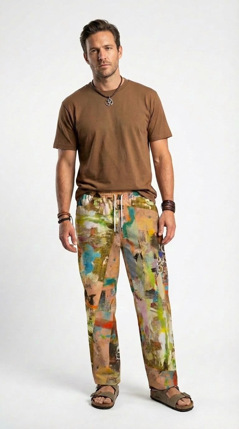 Graffiti Unisex Cotton Canvas Pants