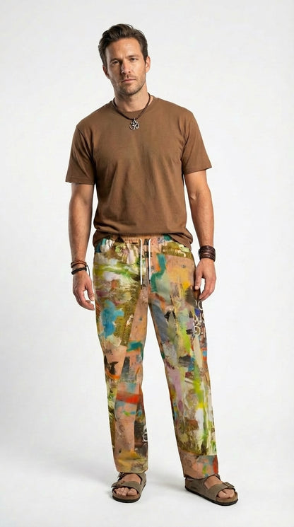 Graffiti Unisex Cotton Canvas Pants