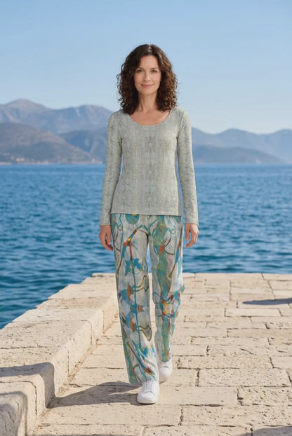 Andrea Mythos Top - Casual Boho Long Sleeve Women's Top