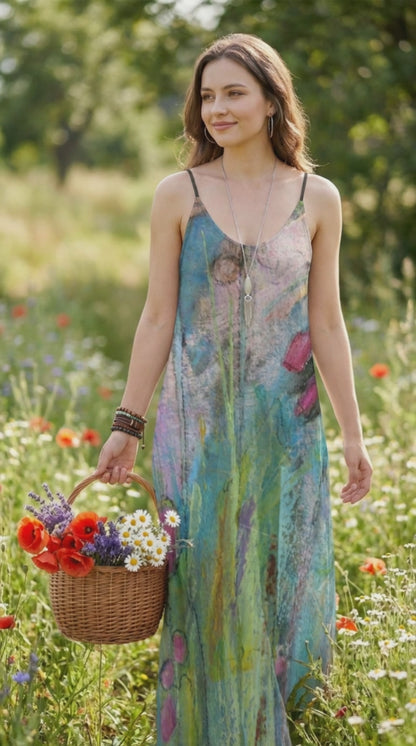 Monet's Garden Maxi Sundress